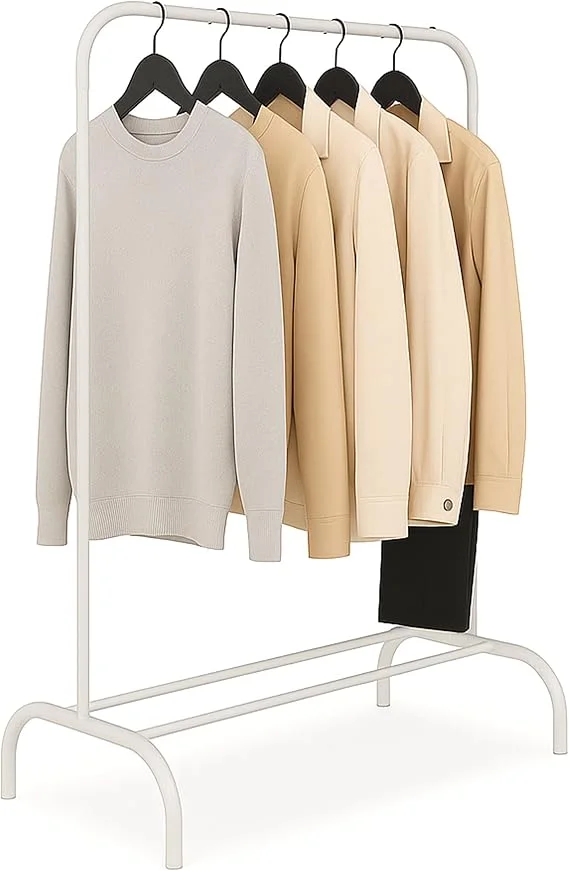 Perchero Relaxdays con Estante Blanco